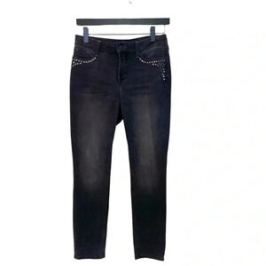 NYDJ lift & tuck, hi rise, stretchy, boot cut  jeans with bling on pockets